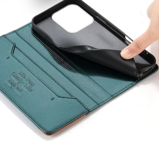 Motorola Edge 70 Fusion 5g Case Dierfeng Strong Magnetic Leather Wallet Green