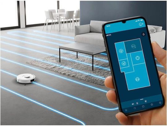 Rowenta X-Plorer Serie 280 Aspirator Robot cu Cartografiere Laser și Putere de Aspirație 8000Pa Albă