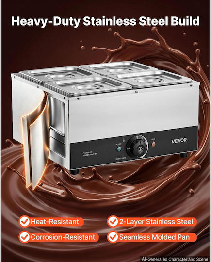 Vevor Електрически Професионална Кухня Ben Mari 1.2kW с Вместимост xGN1/6