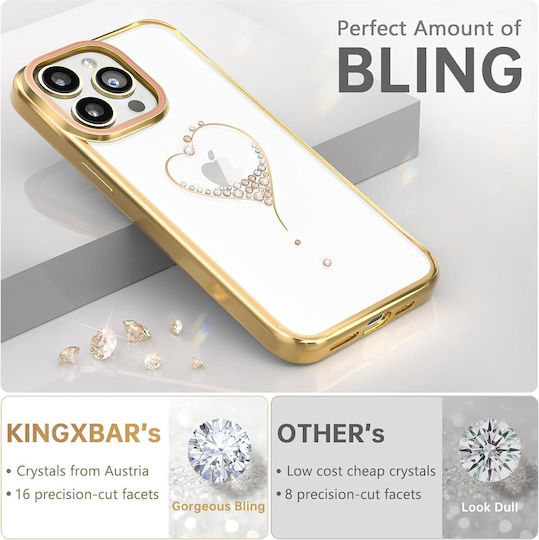 Kingxbar Case Apple Iphone 14 Wish Series Gold