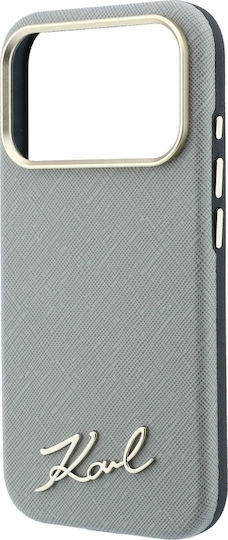 Karl Lagerfeld Etui Saffiano Small Script Metal Logo Magsafe Do Iphone 18 Pro Max 17 Pro Max Bezowy Klhmp18x6pwskse