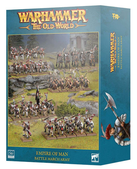 Warhammer Lumea Veche Imperiu Om Bătălie Marș Armată 56 Miniaturi