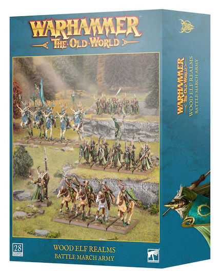 Warhammer Lumea Veche Regatele Elfilor Pădurii Armata Battle March 28 Miniaturi