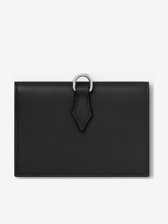 Leather Men's Card Wallet Black