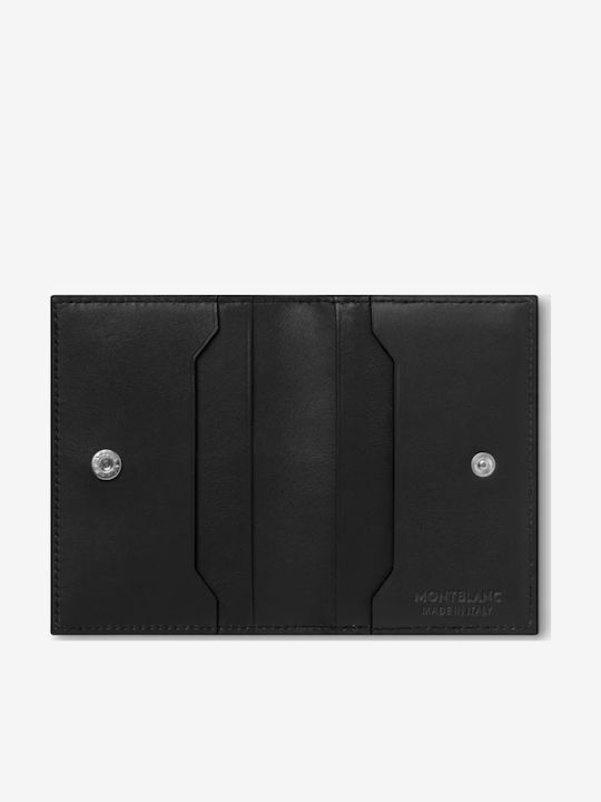 Leather Men's Card Wallet Black