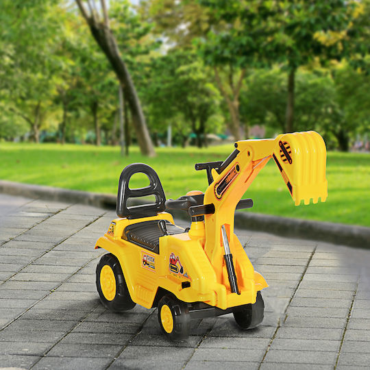HomCom Ride On Excavator for 18+ Months Yellow