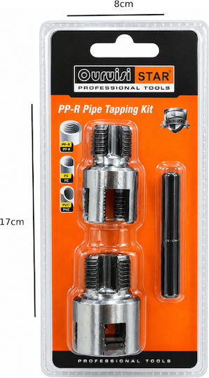 Uruisi Pipe Threading Tool Set Pp-r Pe & Pvc Pp-r Pe & Pvc Pipe Tapping Kit Tf247581