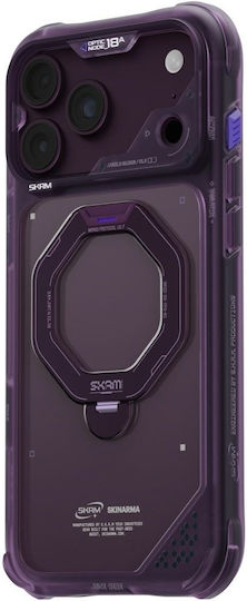 Case Skinarma Saturn Magsafe + Rotating Kick Stand Iphone 18 Pro Max 17 Pro Max Burgundy