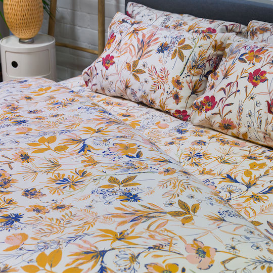 Single Duvet Cover Set 165x245 2 Sided Naf-naf Diamond 251 Emerald Yellow