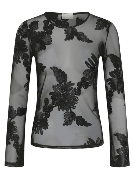 Women's Blouse Long Sleeve Black
