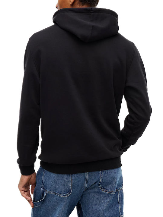 Tommy Hilfiger Hanorac cu glugă Negru Tommy Hilfiger Hanorac cu glugă Negru