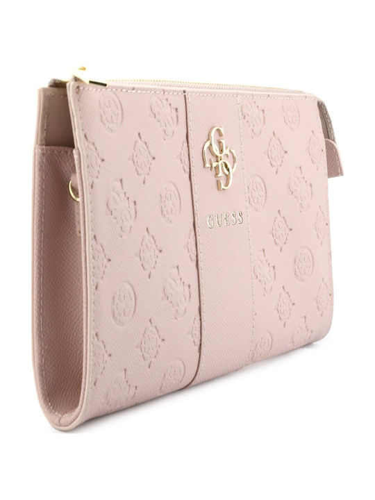 Peony Leather Women's Mobile Phone Pouch Pink