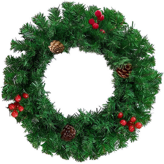 Weihnachtskranz mit einem Durchmesser von 50cm Grün