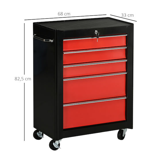 HomCom Metal Tool Chest