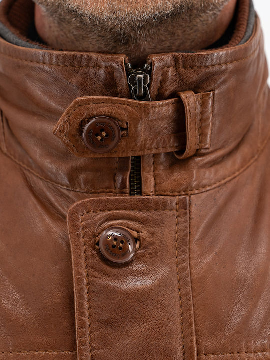 Leather Jacket Tabac Brown