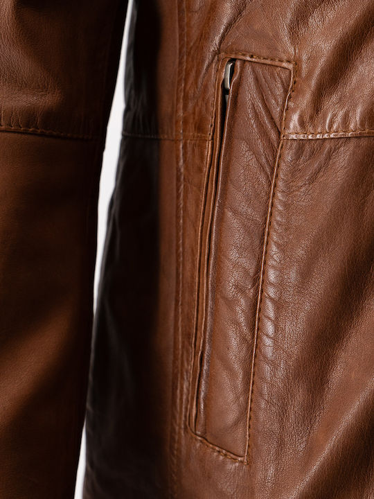 Leather Jacket Tabac Brown