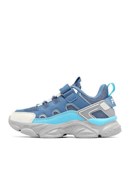 FILA Memory Spinel 3 V Adidași pentru copii cu închidere cu scai albastru marin