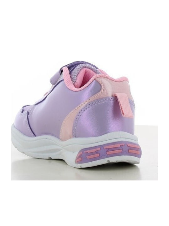 Kinder Sneaker mit Lichtern Flieder