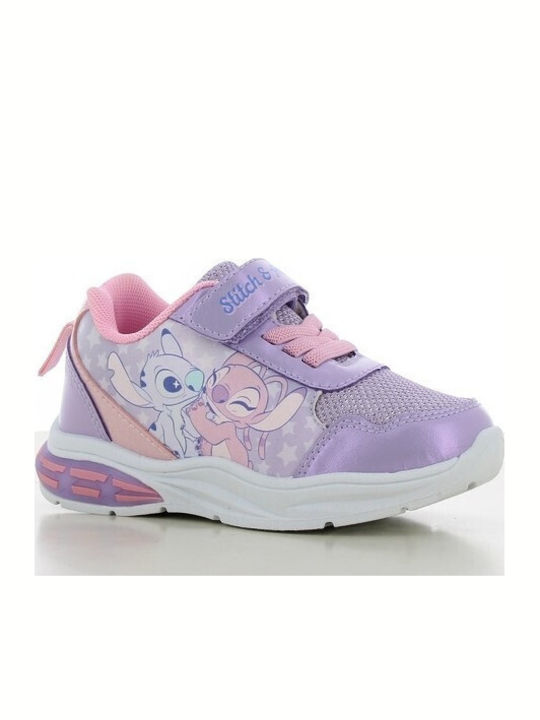 Kinder Sneaker mit Lichtern Flieder