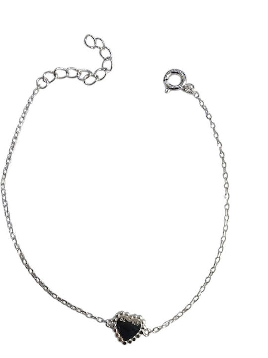 Prince Silvero Damentrauring mit Herz-Design aus Silber 15cm