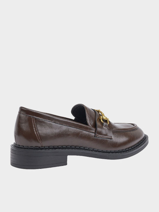 Γυναικεία Loafers σε Καφέ Χρώμα