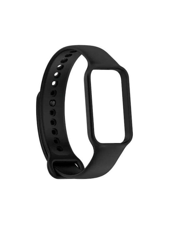 Silicone Watch Strap Xiaomi Band 8 Active Redmi Band 2 Black