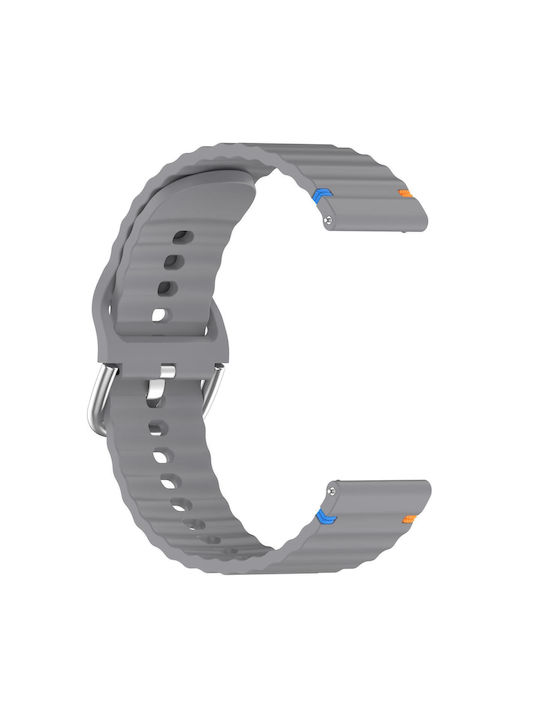 Каишка Garmin Venu 3 Силиконова Релефна Wave Style 22mm Space Gray