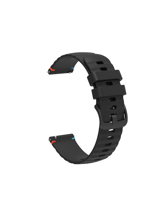 Garmin Vivoactive 5 Silicone Textured Wave Style 20mm Black