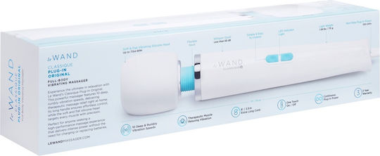 Le Wand Massage Vibrator With Remote Control 33cm White