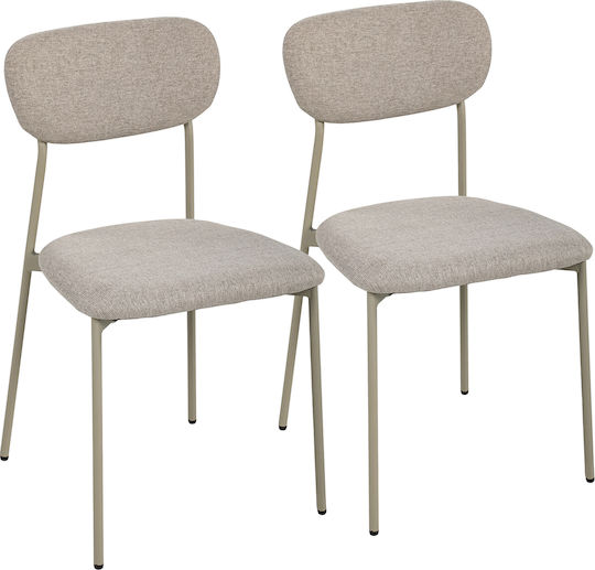 Dining Chair with Light Brown Fabric Upholstery Dining Chair with Light Brown Fabric Upholstery