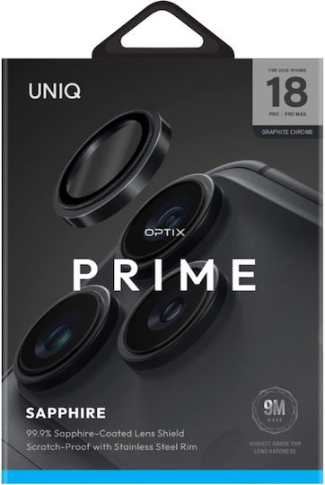 Uniq Optix Prime Протектор за Камерата на iPhone 18 Pro iPhone 18 Pro Max Graphite Uniq-ip6.3p-6.9p 2026 Plensgrpc