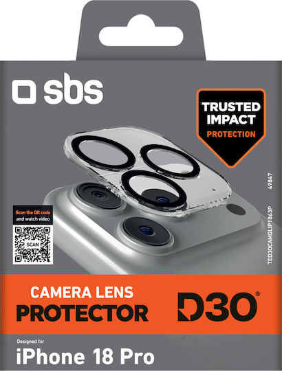 Sbs D3o Протектор За Обектива На Камера За Iphone 18 Pro Ted3ocamglip1863p