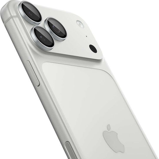Spigen Glastr Ez Fit Optik Pro Apple iPhone 18 Pro 18 Pro Max Tempered Glass Camera Protector Set 2 Pieces Silver Agl12046