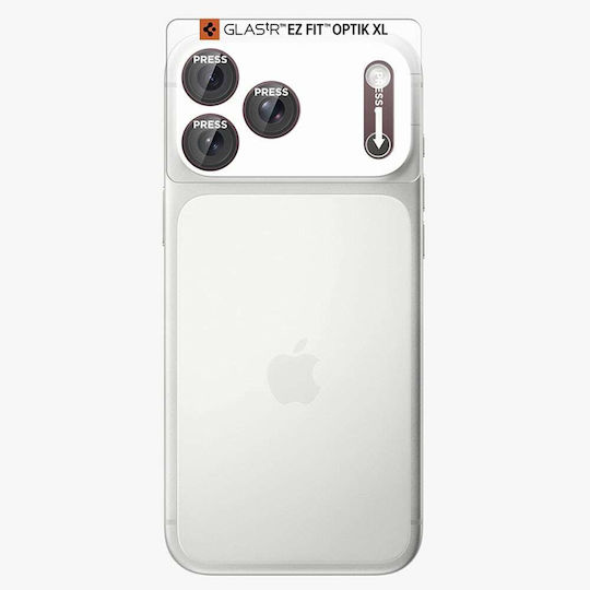 Heat-Activated Protective Film Rear Camera Spigen Glas.tR Ez Fit Optik Pro XL Apple iPhone 18 Pro Max Tempered Glass Violet AGL12040