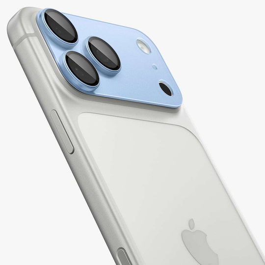 Thermally Adhesive Protective Film Rear Camera Spigen Glas.tR Ez Fit Optik Pro XL Apple iPhone 18 Pro Tempered Glass Blue AGL12037