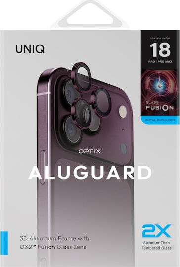 Uniq Optix Aluguard Dx2 Протектор за камера за iPhone 18 Pro iPhone 18 Pro Max Бордо Uniq-ip6.3p-6.9p 2026 Alensrbrg