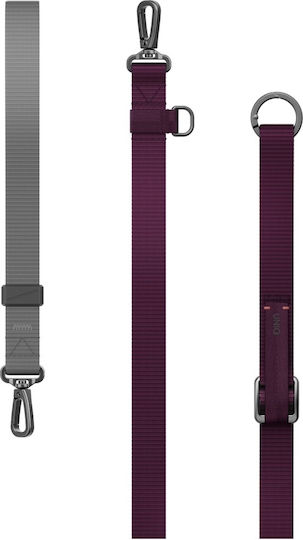 Каишка За Врата За Телефон Uniq Vista Flex 2-в-1 Бордо-Сив