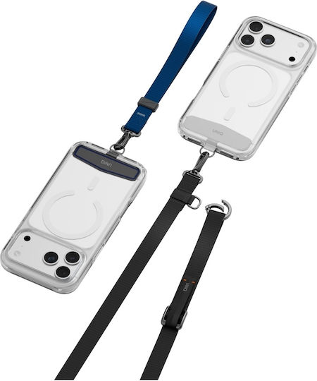 Каишка За Врата За Телефон Uniq Vista Flex 2-в-1 Черно-Синя