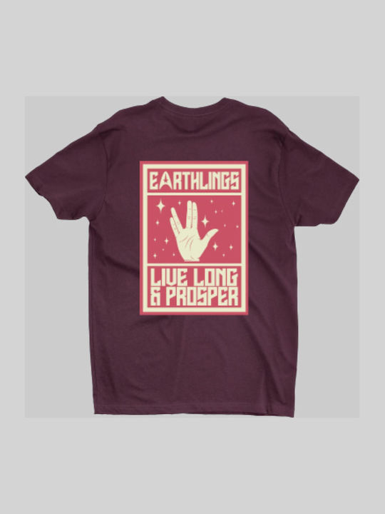 Earthlings Star Trek T-shirt Черна
