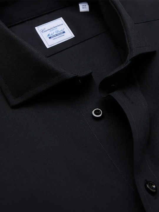 Long Sleeve Shirt Narrow Fit Black