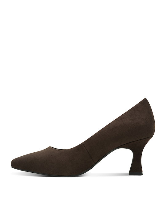 Wildleder Spitze Zehe Pumps Braun
