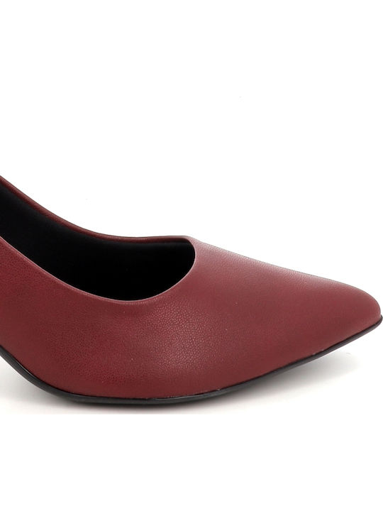 Pantofi cu toc Burgundy