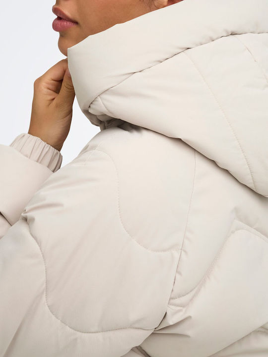 Damenjacke Für Winter Creme