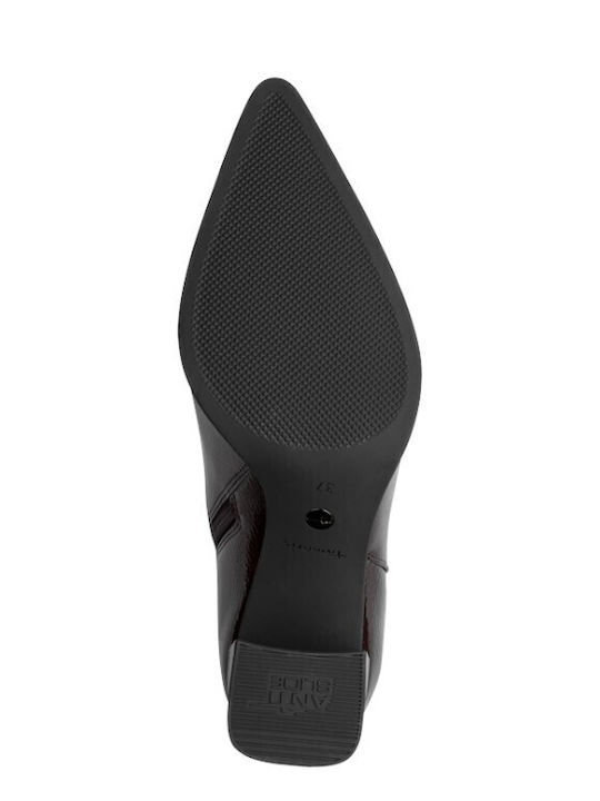 Damen Stiefeletten Burgundisch