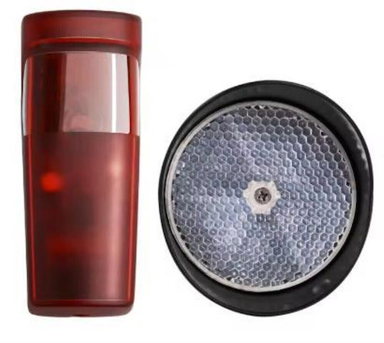 Fotocelulă pentru Ușa de Garaj cu Reflector și Distanță 10m Filtru Lentilă