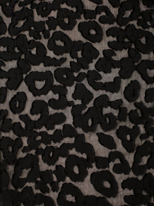 Дамски Текстилен Панталон с Ластик Леопардов Animal Print