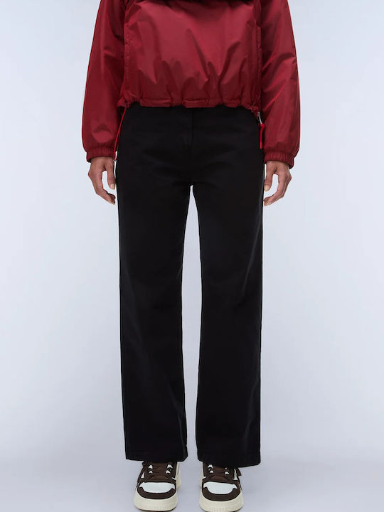 Napapijri Women's Chino Cotton Trousers Black