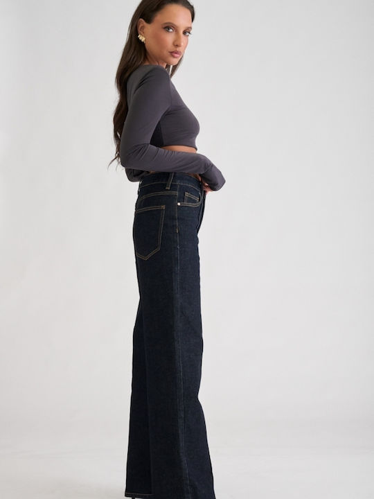 Damen Jeans Hosen in Breit Bein Stil