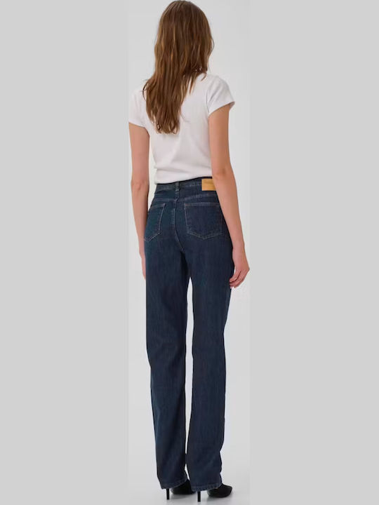High Rise Women's Jean Pants Straight Leg