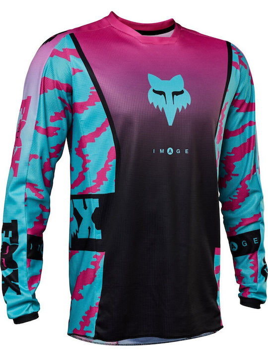 Fox 180 Nuklr Tricou Pentru Bărbați Motocross Mânecă Lungă Culoare Turcoaz